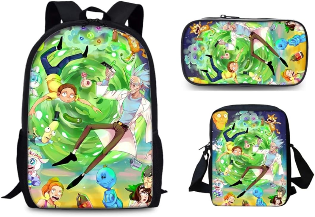 rick and morty lunch bag