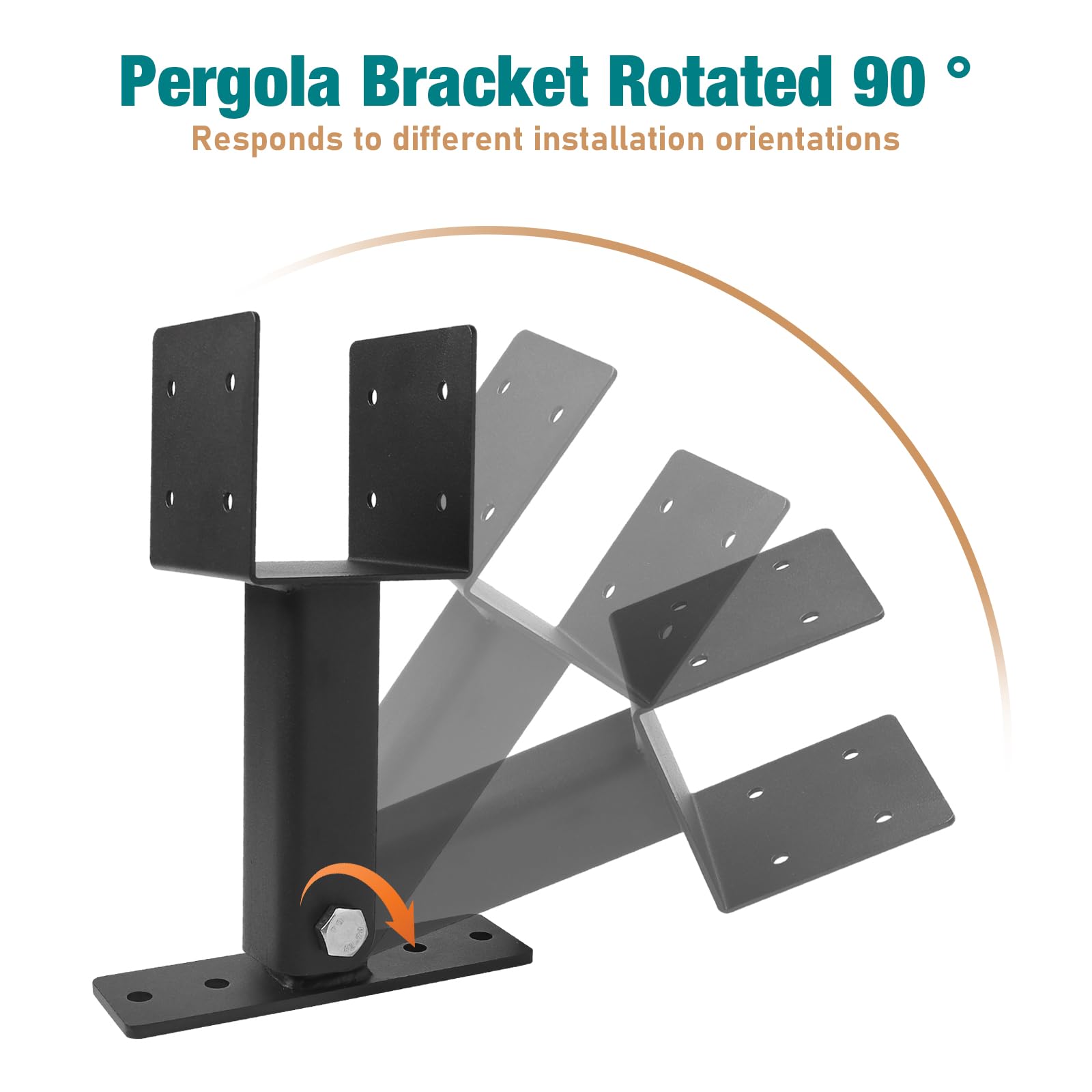 Pergula Beam Riser Mua XIHUWZ 3 Pcs Roof Riser Brackets Kit, Heavy Duty Pergola Roof Riser ...