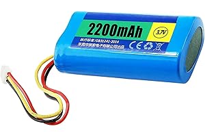 XXSTAR 1 Pack 7.4V 2200mAh Rechargeable Lithium Battery for Electric Toys LED Lights with PH2.0 3P Plug