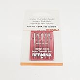 YICBOR Pack of 5pcs Jersey/Embroidery Needles 130/705 H for Bernina Sewing Machines (130/705 H SUK Ass 70-90)