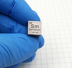 Samarium Cube - 10mm Pure Metal Element Cubes