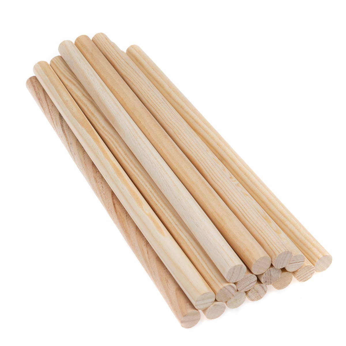 Mendi 15 Wooden Sticks 15.7" x 0.78"