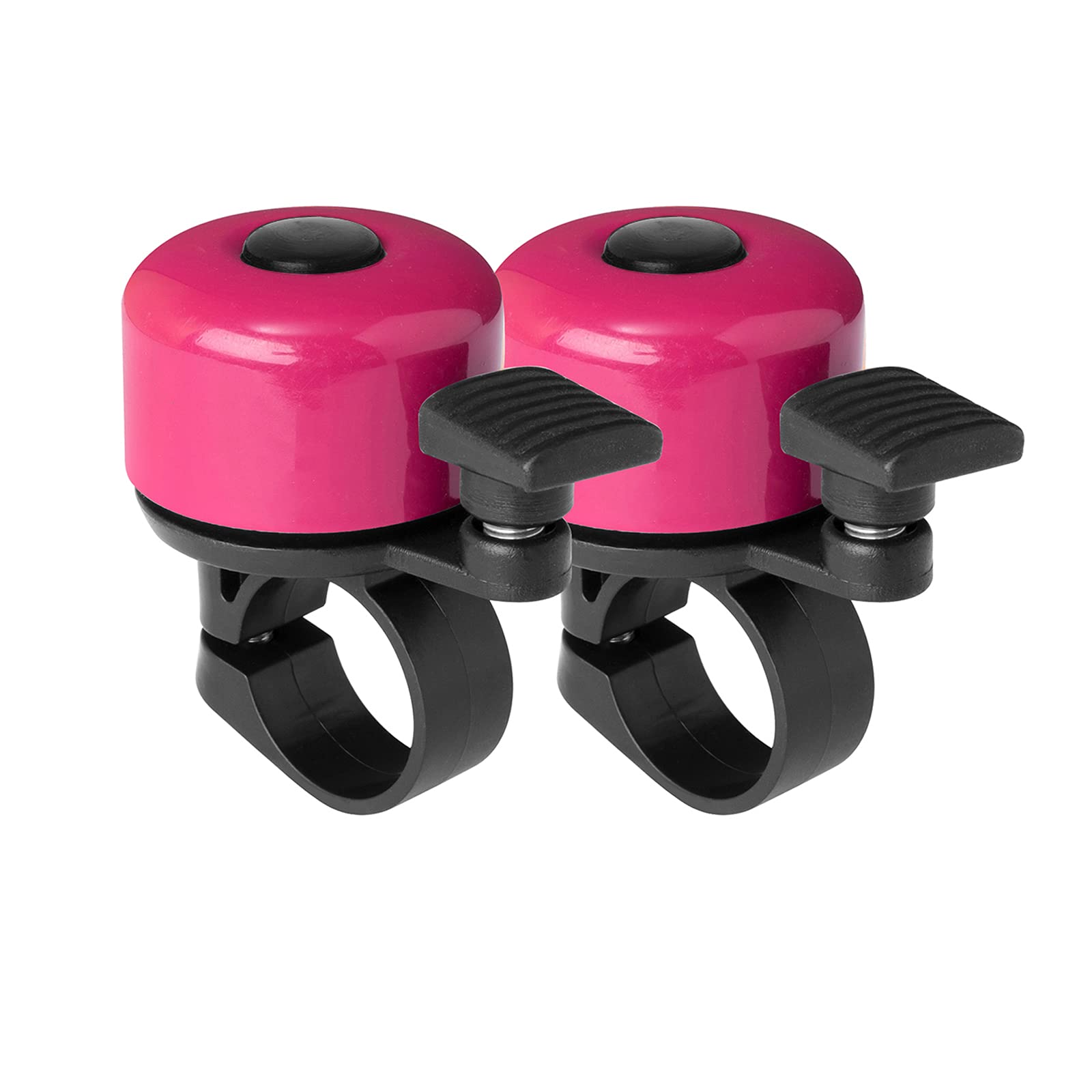 Binudum 2 Pack Mini Bicycle Bell with Loud and Melodious Sound for Kids and Adults Bike Horn for Road, Mountain Bike, Scooter, MTB, BMX
