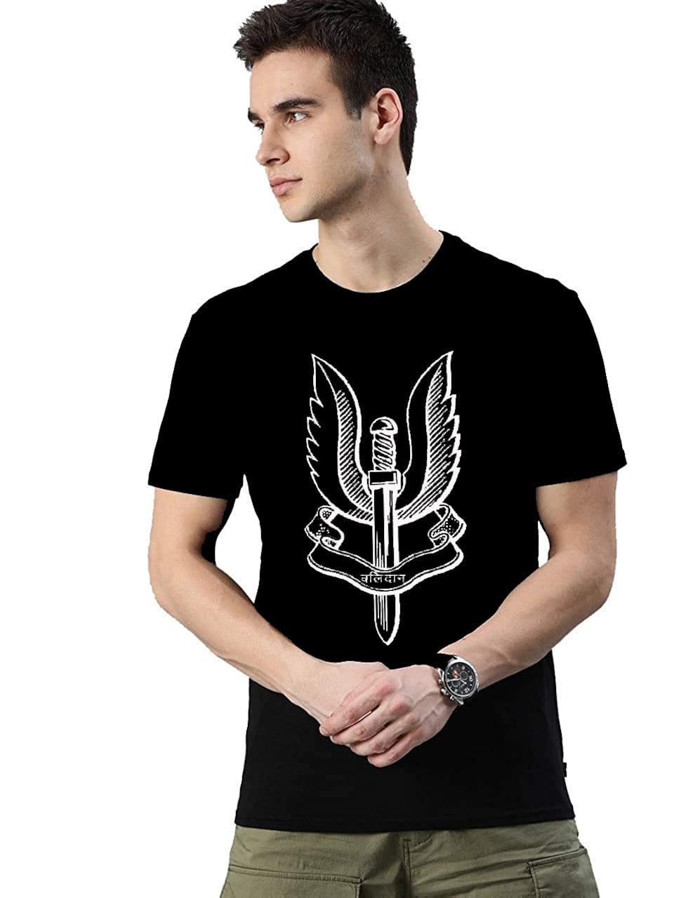 Buy Men's Slim Fit T-Shirt Balidan Motivational at Amazon.in
