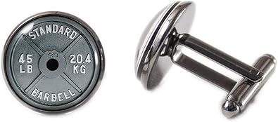 Mancuernas Gemelos Gemelos de pesas Fitness joyas: Amazon.es ...