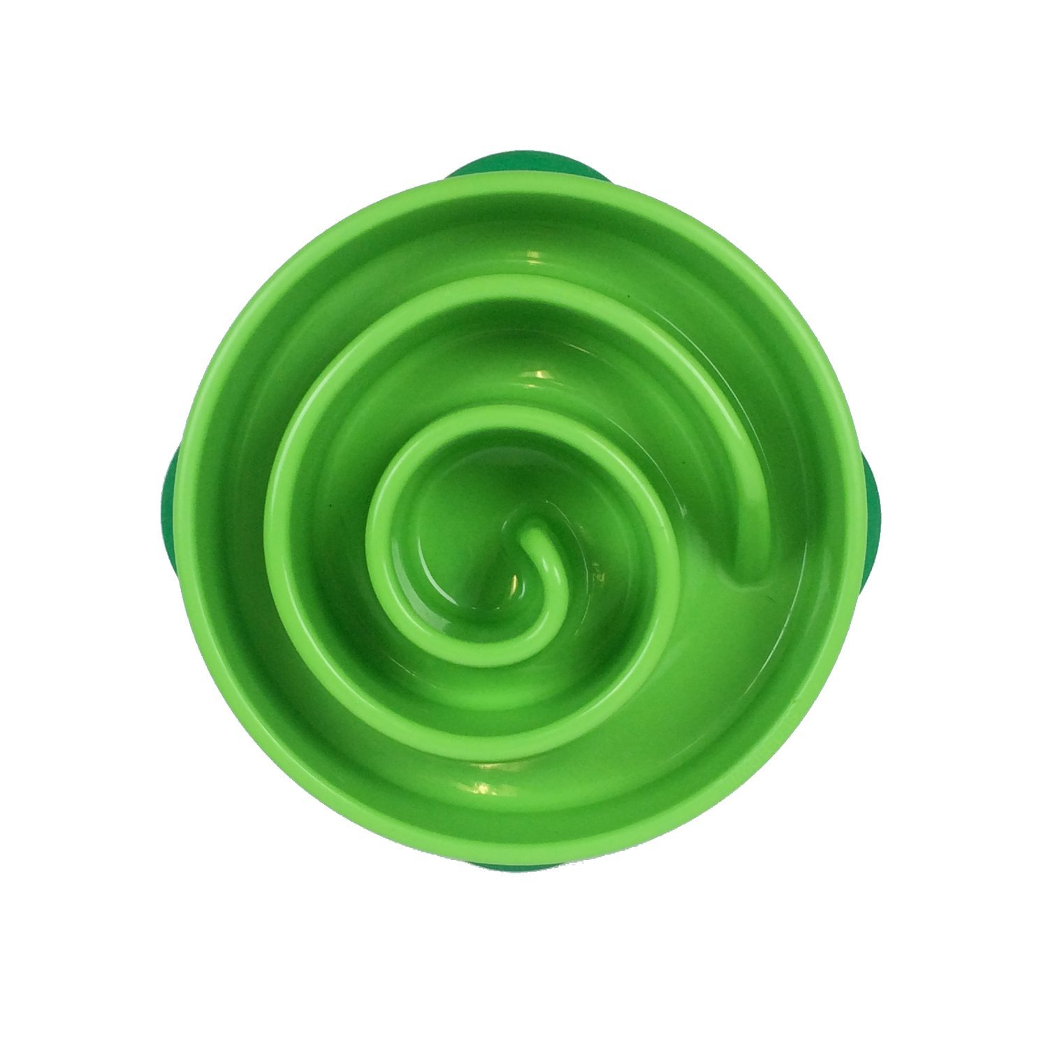 Kyjen Outward Hound Fun Feeder Green Coral Dog Bowl, Small