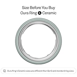 Oura Ring 4 Ceramic - Tide - Size 9 - Size Before