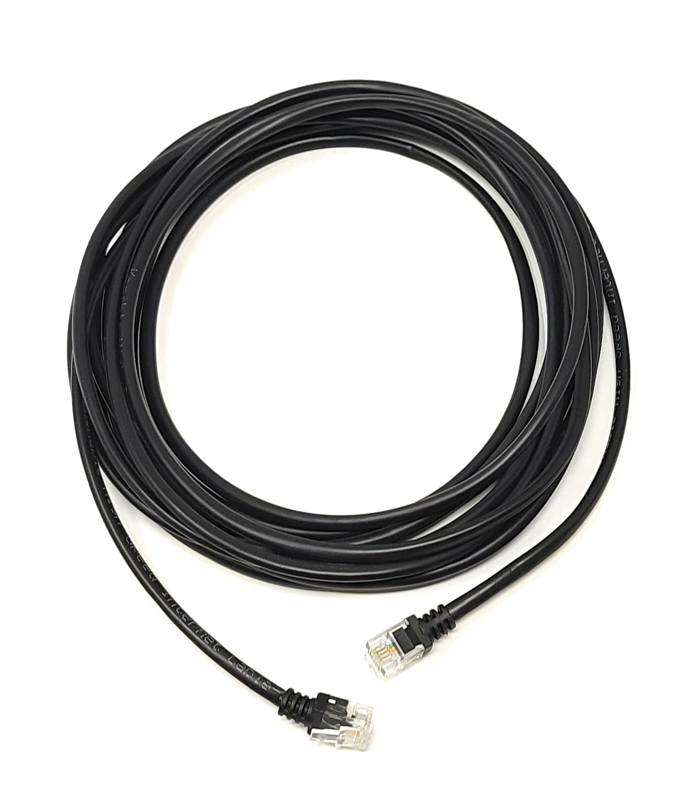 mCore RJ11 to RJ11 ADSL Home Phone, Internet, Broadband, Router, Modem Microfilter Cable Lead Gold Plated Contact Pins (5m, Black)