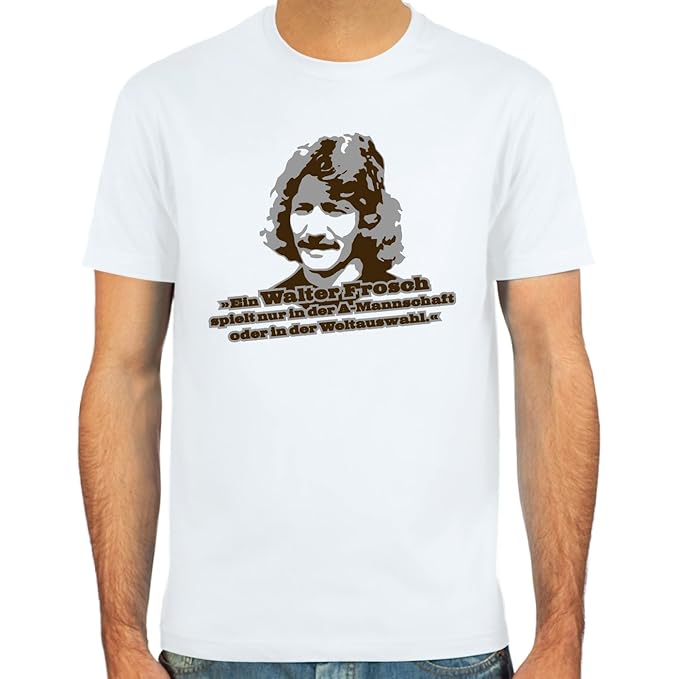 SpielRaum T-Shirt Walter Frosch ::: Farbauswahl: skyblue, sand oder weiß ::: Größen: S-XXL ::: Fußball-Kult