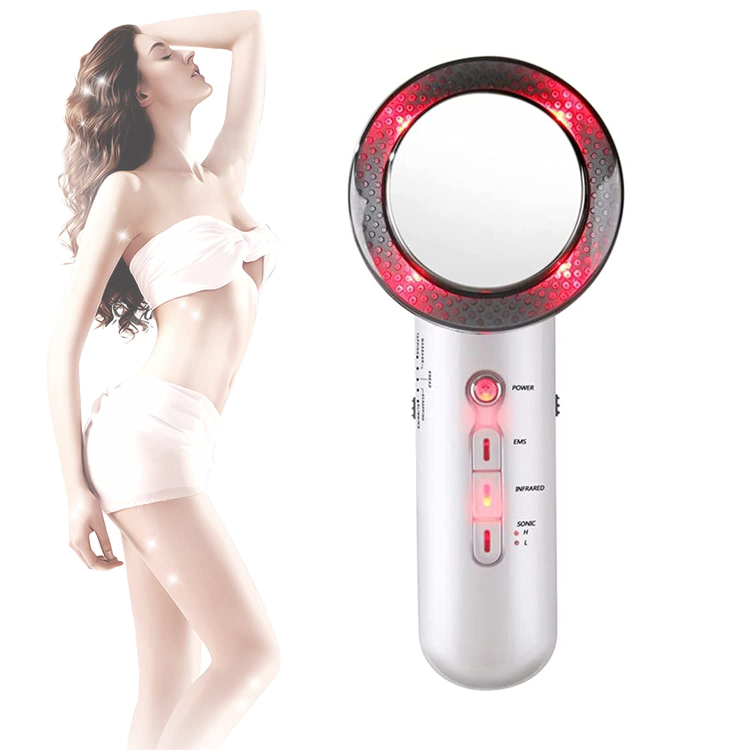 BrushMagix 3 in 1 Fat Remover Machine– Handheld Beauty Cellulite Massager Device for Belly, Waist, Arm, Leg, Hip - Gives Toned Skin and Body