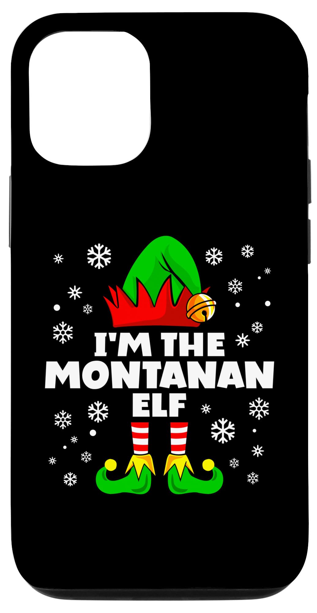 iPhone 15 Funny Montanan Elf Family Matching Group Happy Christmas Case