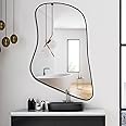 DAOYIJIAJU Irregular Mirror, Asymmetrical Mirror, 34"x21.7" Unique Shaped Mirrors, Modern Decorative Mirror for Bathroom Living Room Bedroom Entryway