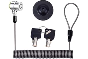 I3C Laptop Cable Lock Hardware Security Cable Lock Anti Theft Retractable Lock for iPad Tablet Laptop MacBook Dell HP Lenovo Kindle Surface Samsung Android and All Other Notebooks and Tablets(5pack)