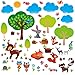 Woodland Friends Nursery Kids Room Decorative Peel & Stick Wall Art Sticker Decals for Boys and Girls