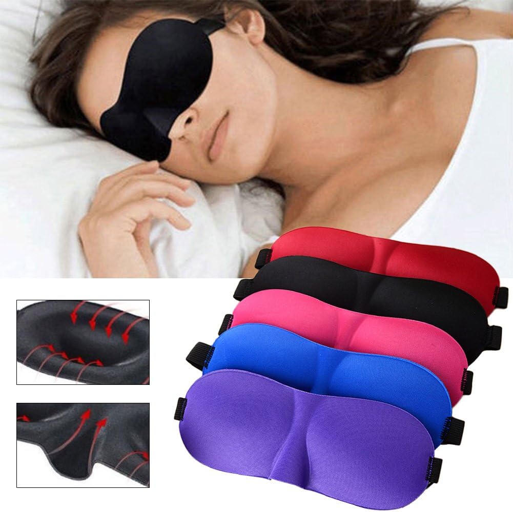 Niceyo 3D Sleep Eye Mask Shade Eye Cover Soft and Comfortable Mask for Sleeping Grey