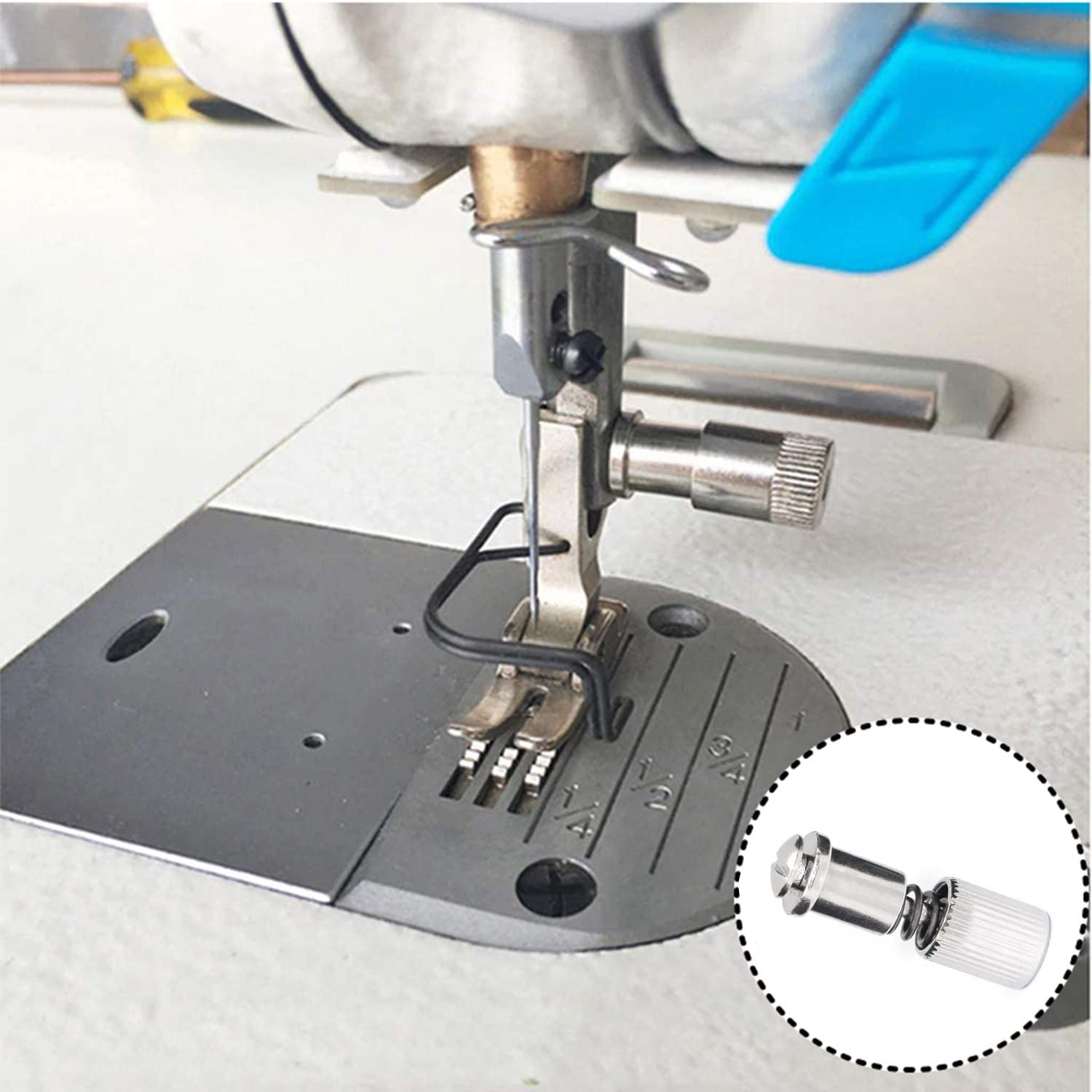 5PCS Spring Foot Clamp Sewing Machine Needle Presser Foot Easy Change Holder Screws Clamps Adjustable