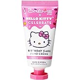 The Cr&egrave;me Shop x Sanrio Hello Kitty Moisturizing Hand Cr&egrave;me - Indulgent Shea Butter and Vitamin E Formula for Soft Smooth Hands (Birthday Cake)