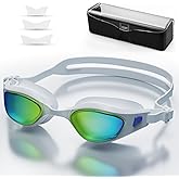 HayBaroda Swim Goggles – Anti-Fog, UV Protection, Leak-Proof & Comfort Fit, Wide View Swim Goggles for Women Men Adult Youth