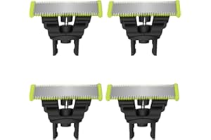SUZZYLEMON 4-Pack Replacement Blades, Compatible with All Philips Norelco OneBlade Handles (QP14xx,QP19xx,QP25xx, QP26xx, QP27xx, QP28xx, QP65xx, QP66xx)(Green)