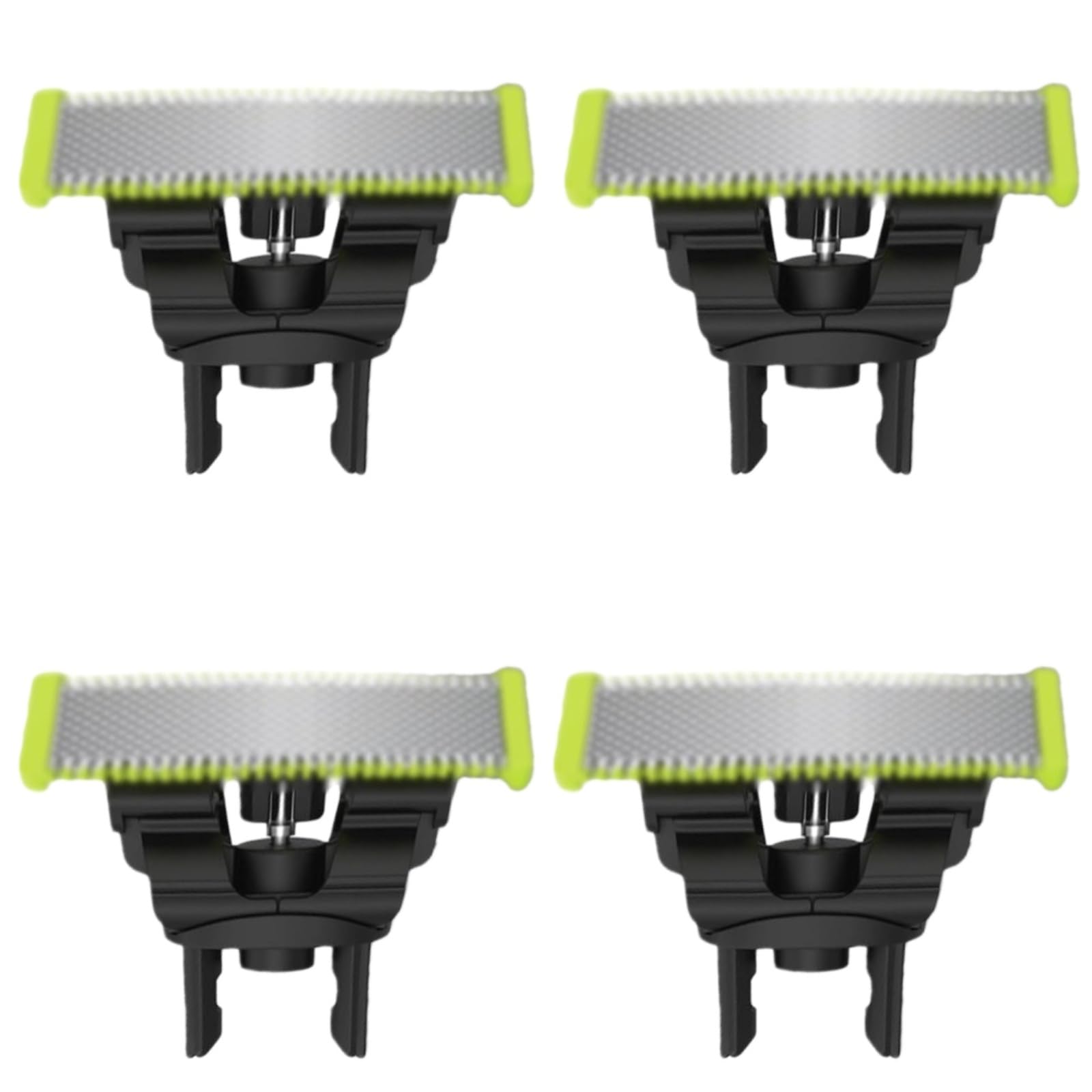 Photo 1 of ****  3   ***** 4-Pack Replacement Blades, Compatible with All Philips Norelco OneBlade Handles (QP14xx,QP19xx,QP25xx, QP26xx, QP27xx, QP28xx, QP65xx, QP66xx)(Green)