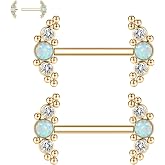 GAGABODY G23 Titanium Pair 14G Straight Nipple Barbells Bridge Piercing | Internal Threaded Used in Nipple,Bridge 14G Length from 12mm to 18mm Arc Shape Lightweight Daily Wear Unisex Sensitive Skin