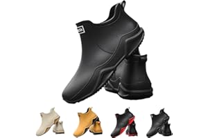 Rain Boots for Women and Men, Waterproof Non-slip Rain Boots for Outdoor Working Fishing and Wet Conditions, Lightweight PVC 