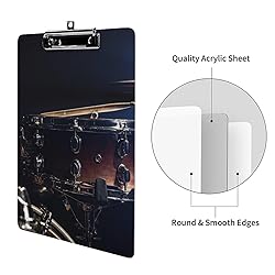 TecEr Acrylic Clipboard, Snare-Drum-Percussion