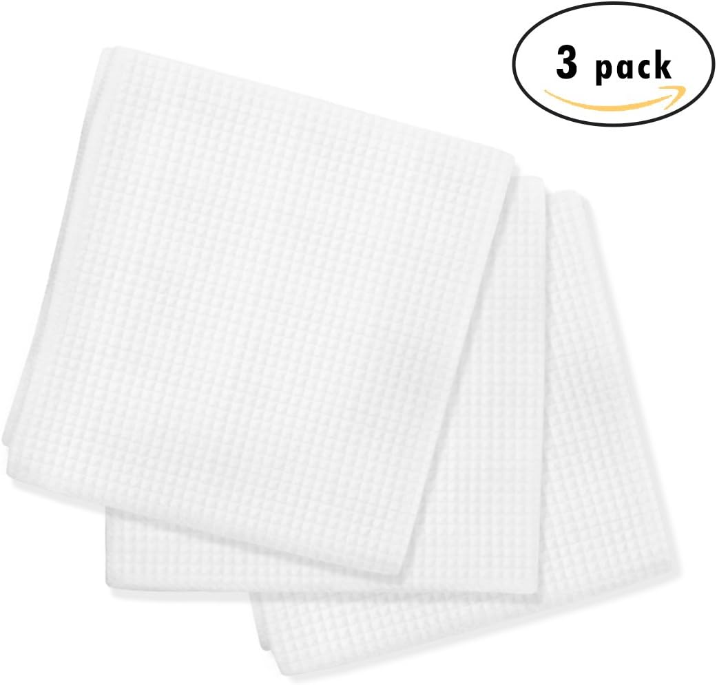 Luxe Home Essentials Microfiber Kitchen Dish Towels- Super Absorbent Dish Towels- 3 Pack