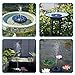 COSSCCI Solar Fountain Pump Bird Bath,1.4w Portable Submersible Free Standing Solar Outdoor Fountain for Small Pond, Patio Garden