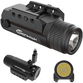 CRONHAWK Pistol Flashlight Rechargeable 700 Lumen Rail Mounted Tactical Flashlight Compact Weapon Light for Gun Light fits Picatinny