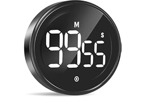 Timers, Digital Kitchen Timer Magnetic Countdown Countup Timer with Large LED Display, LIORQUE Timer for Classroom Cooking Fitness, Easy for Kids and Seniors