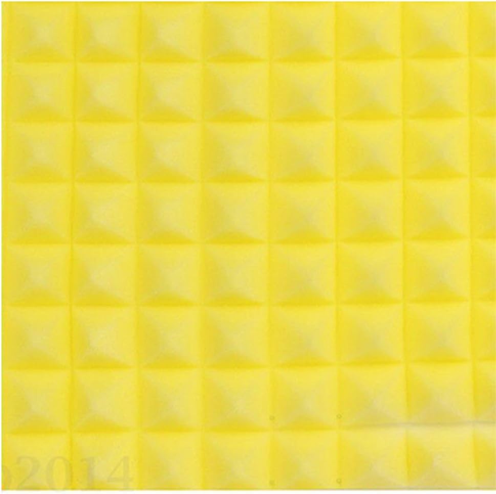 FLORATA 1 pcs 50mm Acoustic Foam Soundproofing Room Treatment Tiles Pyramid Studio Foam Sponge 50cm x 50cm Sheets (BLACK)