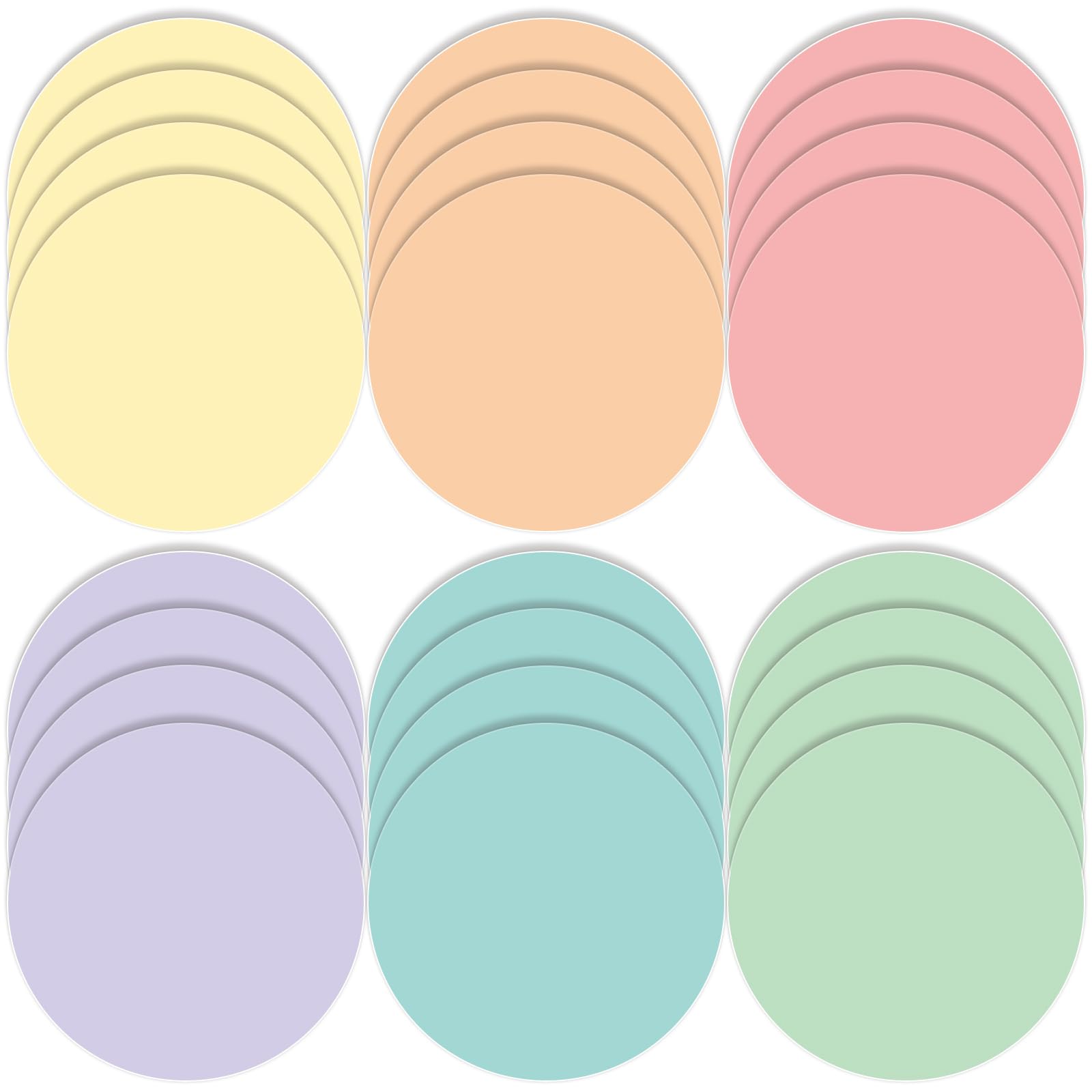 Photo 1 of Lincia 24 Pack Colorful Erase Dots Circles 10.5 Inch Removable Vinyl Spot Dry Erase Desktop Writing Spots Set for Classroom Table Teacher Students School Home Desk Wall(Candy Colors)