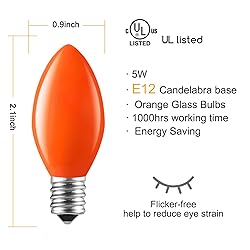 25 Pack C7 Replacement Lights Bulbs, C7