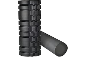2 in 1 Foam Roller, Back Roller Foam For Back Pain, Muscle Roller Stick,Spiky columna de masaje Textured Deep Massage Roller 