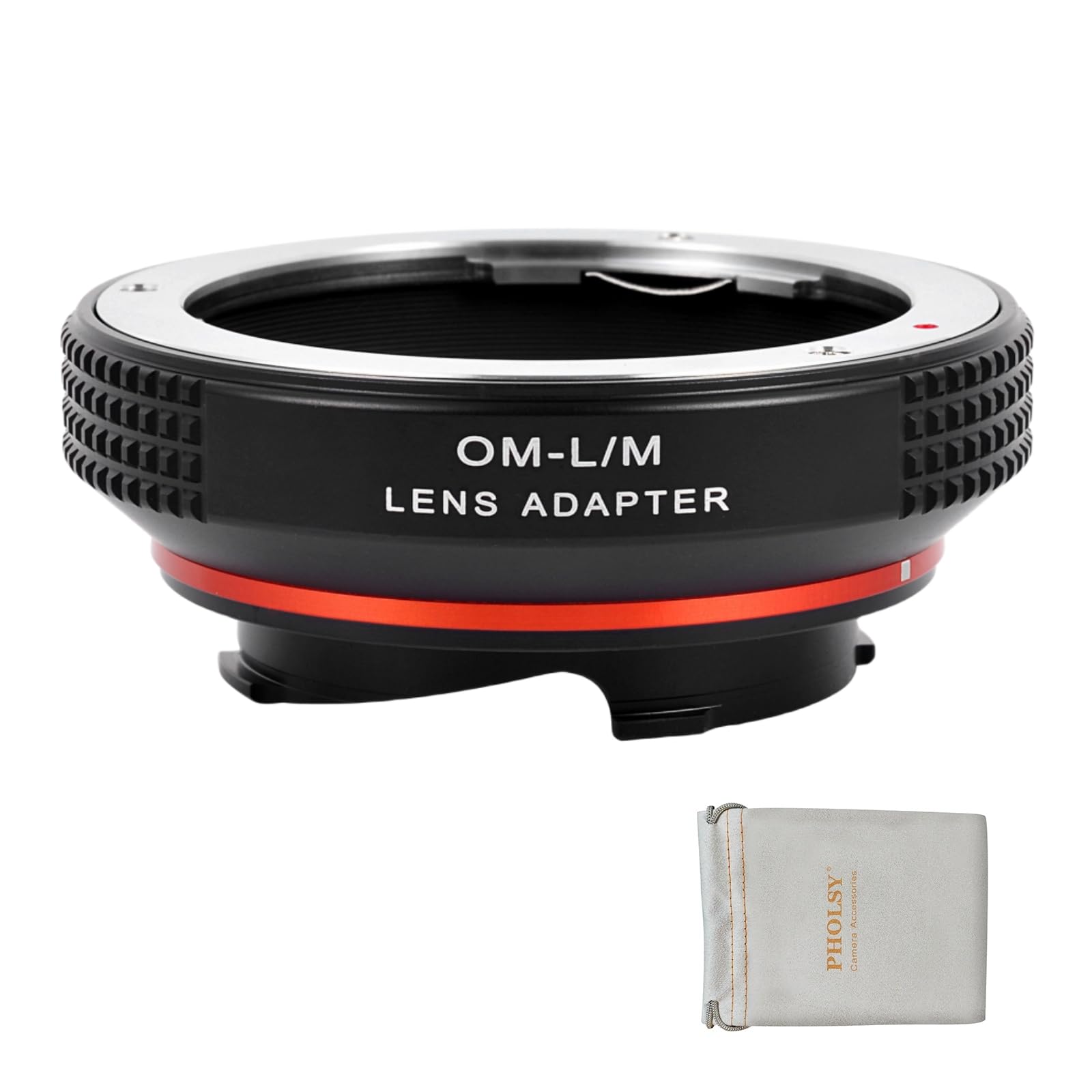 PHOLSY Lens Mount Adapter with 6-Bit Coding Compatible with Olympus Zuiko OM Lens to Leica M Mount Camera Body OM to Leica M