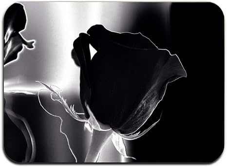 Fußmatte mit Rosen-Motiv, rutschfest, Schwarz / Weiß: Amazon.de: Bekleidung