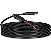 MEIRIYFA 4 Pin Backup Camera Extension Cable, 4 Pin Male to Female Dash Cam Extension Cord Rear View Camera Cable with Trigger Wire for Car, Pickup, Truck, SUV, Trailer (18FT)