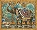 Morgofun Paint by Number Kits for Adults, DIY Paint by Numbers Canvas Brush, Happy Elephant 16x20inch