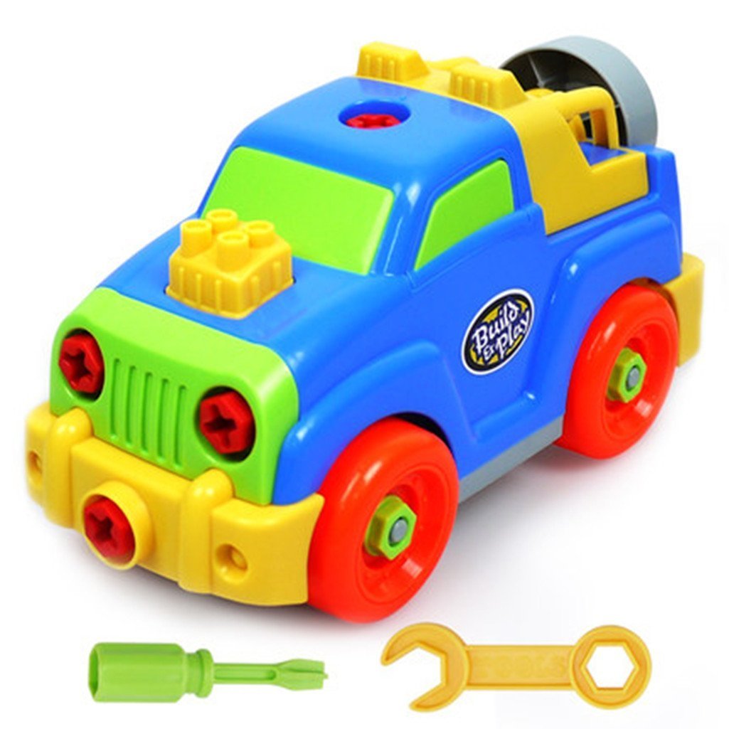 Take Apart Toys Race Car Jeep Toy Build Your Own Car Assembly Puzzle Toy Great Gift for Kids 27 PCS
