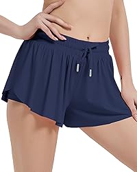 Wsirmet Womens Shorts Flowy Athletic Workout Gym