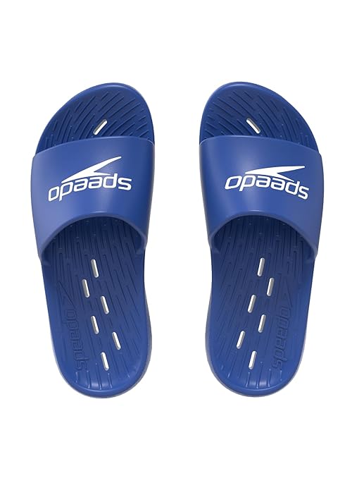 Speedo Men's Slides | Pool Sliders | Quick Dry, Check, 8