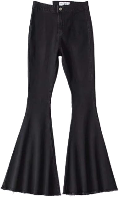 black women's jeans with white stitching