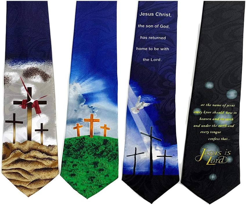 Steven Harris Pack Of 4 Mens Christian Religious Neckties