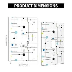 Atomic Mid Century Geometry Rustic Modern Black