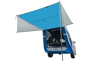 JOYTUTUS SUV Tailgate Tent with Big Awning Shade, Car Roof Canopy, Water Resistant SUV Camping Tent, Outdoor Travel Preferred