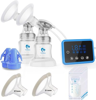 Bellababy Double Electric Breast Pump 4 Modes 9 Levels 21/24/27mm Flanges