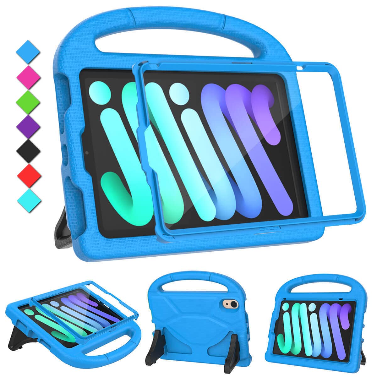 MOXOTEK Kids Case for iPad Mini 6, iPad Mini 6th