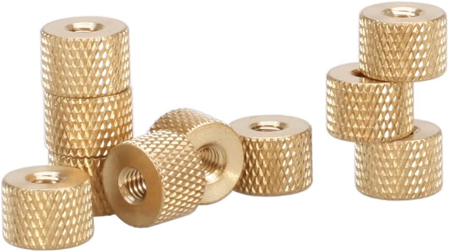 M3 Brass Thumb Nut,Brass Knurled Nut,Pack 10 pcs