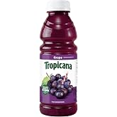 Tropicana Juice Drink, Grape, 182.4 Fl Oz (Pack of 12) | Real Fruit Juice, Rich in Vitamin C, No Added Sugars, No Artificial Flavors